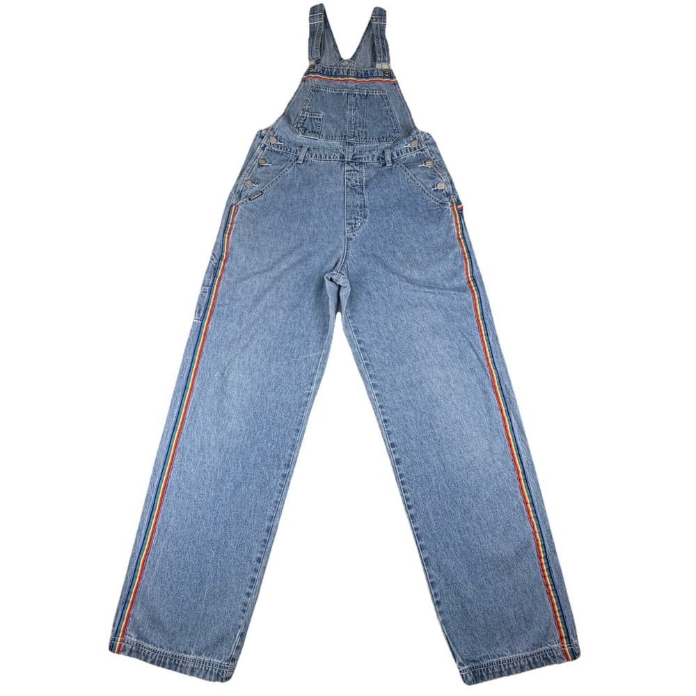 Vintage 90's Retro Vasco Jeans USA Women's Rainbow Carpenter Overalls Size M